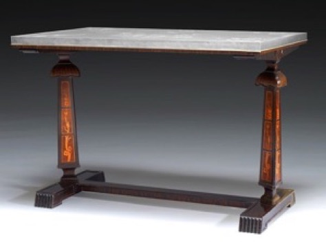 Bord 1932 (1/2)
Firma Svenskt Tenn
Design M&ouml;jligen Axel Einar Hjort
Dekor Tillskriven Nils Fougstedt